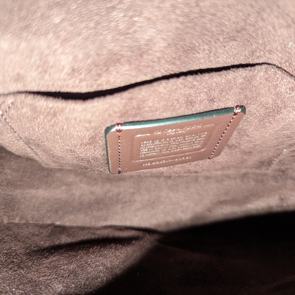 Coach Ellen Metallic Crimson Linear Quilting Nappa Leather Crossbody Bag VGUC - Picture 2 of 16